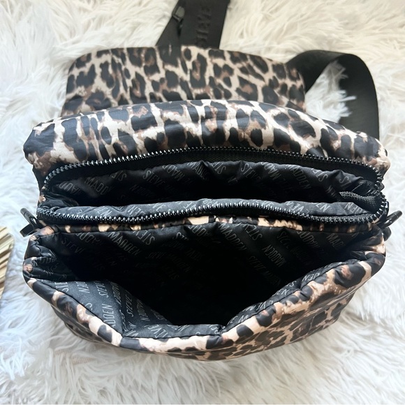 Steve Madden Black and Brown Leopard Crossbody Bag - Picture 3 of 8